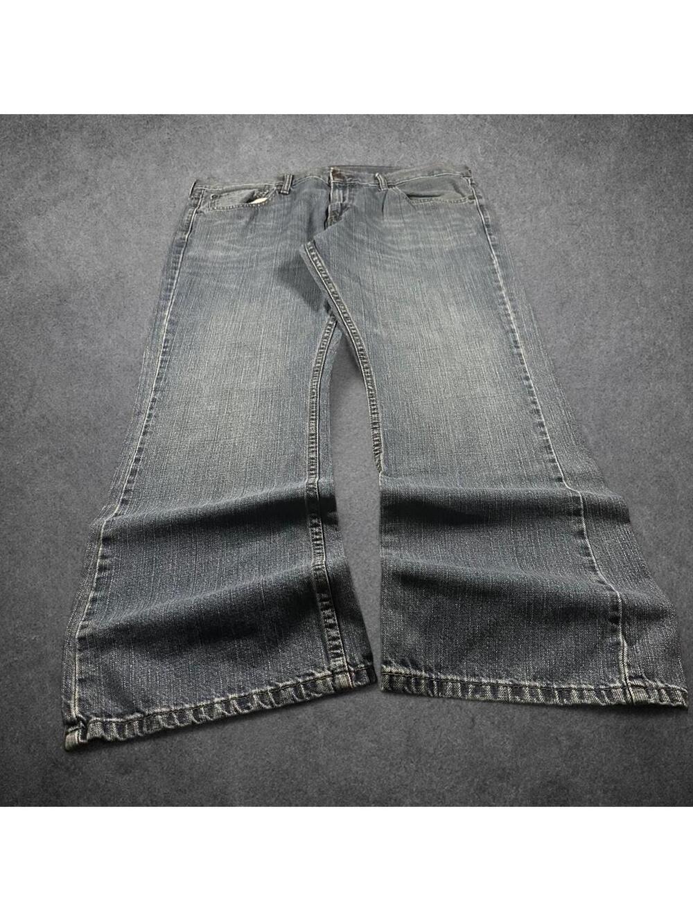 Y2K rockstar grunge Levi’s 527 baggy bootcut jeans - fits 38x30